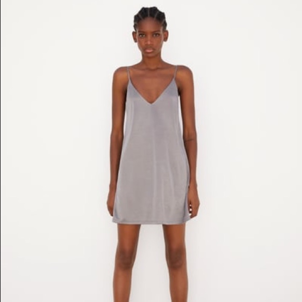 Zara Satin Dress NWT